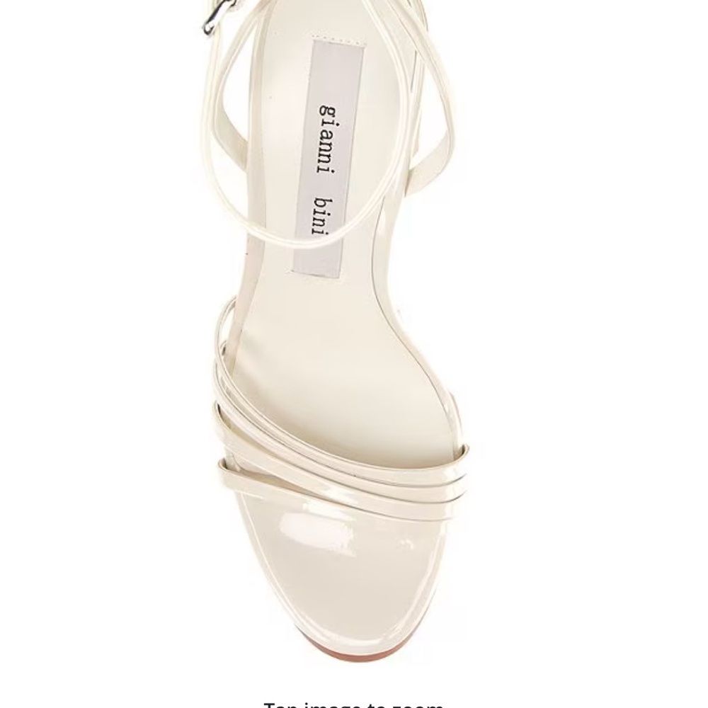 Gianni Bini White Strappy Heels
